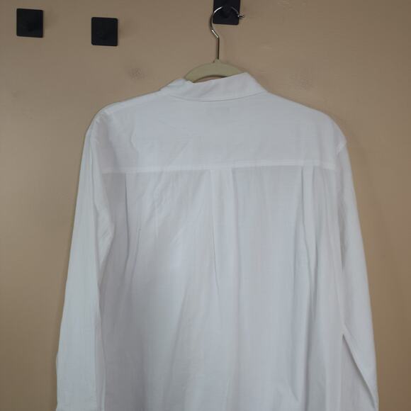 Madewell Oversized Ex-Boyfriend Tunic Shirt in White Size S - Picture 8 of 11